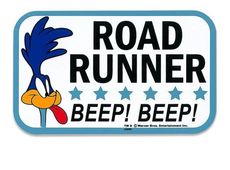 Road Runner BEEP BEEP Aufkleber Sticker Decal Mooneyes Wild Coyote Comic Cartoon