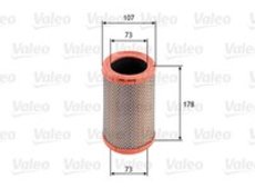 Luftfilter | Valeo, Außendurchmesser: 107 mm, Form: rund Gewicht: 0,2 kg