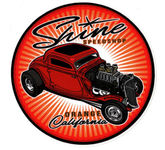 Aufkleber FLINGER COUPE Jimmy Shine Speedshop Hot Rod Customs Restoration Cycles