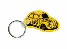 Mooneyes gelber VW Käfer Schlüsselanhänger Bug Key Ring Hot Rod Custom Oldschool