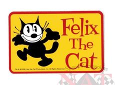 Felix the Cat THE CAT WALK Aufkleber Sticker Decal Kater Comic Cartoon Chevrolet