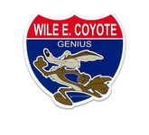 Wile E. Coyote GENIUS Aufkleber Sticker Decal Mooneye Road Runner Comic Cartoon
