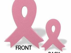 Antennenball "rosa Schleife" Zeichen gegen Brustkrebs Antenna Topper Aerial Ball