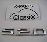 original BMW 5er E12 Emblem 520 Schriftzug Heckklappe Badge