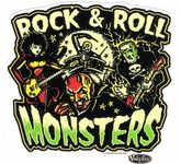 Aufkleber Rock & Roll Monsters Vince Ray sticker Psychabilly Band Devil Skulls