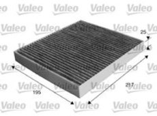 Filter, Innenraumluft 'VALEO PROTECT' | Valeo, Breite: 195 mm, Höhe: 25 mm Länge: 217 mm