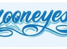 Mooneyes Pinstripe Aufkleber, blau Surf Venice Beach LA Miami Hawaii