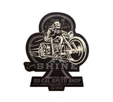Jimmy Shine Aufnäher Patch So-Cal Pomona Kustoms Cycles Hot Rods Bones Skull HD