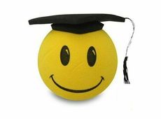 Cooler Antennenball "Student" Absolvent Abitur Abschluß Diplomant Doktor