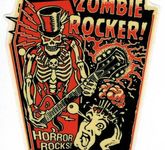 Aufkleber von Vince Ray Zombie Rocker Horror Skull Skeleton Psych Rockabilly US