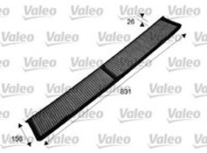 Filter, Innenraumluft 'VALEO PROTECT' | Valeo, Breite: 156 mm, Höhe: 26 mm Länge: 831 mm