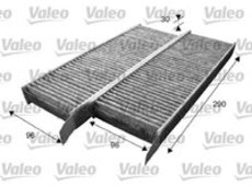Filter, Innenraumluft 'VALEO PROTECT' | Valeo, Breite: 96 mm, Höhe: 30 mm Länge: 290 mm