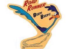 Road Runner BEEP BEEP Aufkleber Sticker Decal Mooneyes Wild Coyote Comic Cartoon