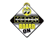 Mooneyes "Kids on Board" Schild Sign Kinder an Board Custom Car Baby Kleinkind