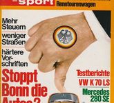 auto motor sport Heft 15 Juli 1973 Test Mercedes 280SE VW K70 LS Fiat 126