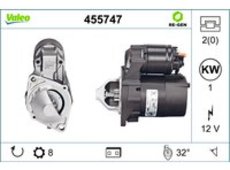 Starter 'VALEO RE-GEN REMANUFACTURED' | Valeo, Austauschteil, Klemme: NO Lage/Grad: L 32