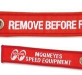 Mooneyes Schlüsselanhänger GO WITH MOON Speed Equipment Hot Rot El Mirage Drag