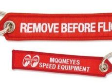 Mooneyes Schlüsselanhänger GO WITH MOON Speed Equipment Hot Rot El Mirage Drag