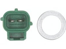 Sensor, Kühlmitteltemperatur | Hella, Anschlussanzahl: 2, Farbe: grün Farbmarkierung: grau