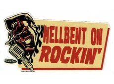 Vince Ray Aufkleber Hellbent Devil Rock´n Roll Rockabilly Custom Rat Rod Viva V8