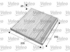 Filter, Innenraumluft 'VALEO ESSENTIAL' | Valeo, Breite: 250 mm, Höhe: 25 mm Länge: 235 mm