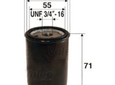 Ölfilter | Valeo, Außendurchmesser: 65,5 mm, Gewindemaß: UNF 3/4'-16 Höhe: 71 mm