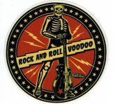 Vince Ray Aufkleber Boneman Skeleton Skull Kustom Kultur Rock and Roll Voodoo