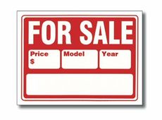 "For Sale" Autoverkaufs-Schild Verkaufsdisplay groß zu verkaufen KFZ PKW US-Car