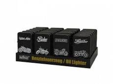 Benzin-Feuerzeug "Biker", 24er Display