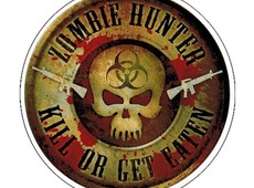 Aufkleber Zombie Hunter Horror Skull Ego Shooter Konsole Killer