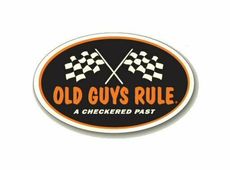Aufkleber Old Guy Rule Checkered Flaggs Hot Rod Kustom Race Winner NASCAR V8