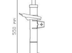 Stoßdämpfer 'Excel-G' | KYB, Durchmesser: 50 mm, Stoßdämpfer-Bauart: Federbein Stoßdämpfer-Befestigungsart: oben Stift