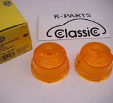 NEU original HELLA 2x Blinkerglas Abdeckung Lichtscheibe orange 9EL088.150-001