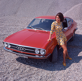 Das Audi 100 Coupé S zählte zu den Stars der IAA 1969  Foto: Audi