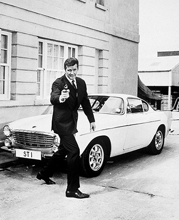 Der P1800 wird automobiler Star in der bis 1969 laufenden TV-Serie „The Saint“ mit Roger Moore  Foto: Volvo