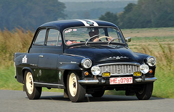  Den Octavia gab es auch in sportlicher TS-Version („Touring Sport“, ab 1960), die ihre Karriere in den Jahren 1961 bis 1963 mit drei Klassensiegen bei der Rallye Monte Carlo krönte  Foto: Skoda