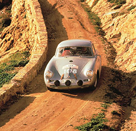 Porsche 356 B 1600 GS Carrera GT gewinnt die Tour de Corse 1960