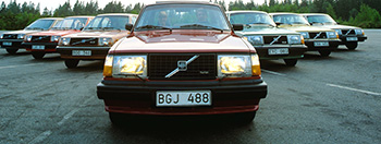 Volvos komplettes Turbo-Modellprogramm  Foto: Volvo