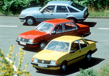 1981 folgt der Ascona C in drei Karosserievarianten  Foto: Opel