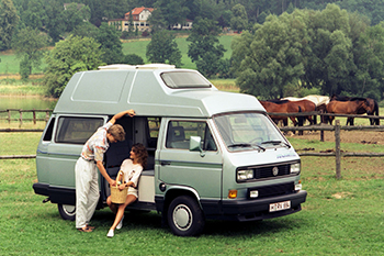  Auch ein Wohnmobil mit festem Hochdach war im Programm  Foto: VW