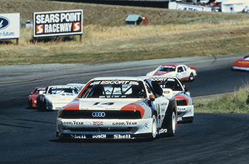 1988 startete der Audi 200 quattro in der amerikanischen Trans-Am  Foto: Audi AG