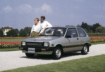1984: Deutscher Marktstart des Kleinwagens Suzuki Swift im Februar  Foto: Suzuki