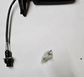 VW Santana Scirocco Aussenspiegel rechts Chromrand aussen 321857502E 321857502C 322857502K 534857544 321857502F mit Bowdenzug Blende Abdeckung Spiegel an Karosserie mit Einstellknauf