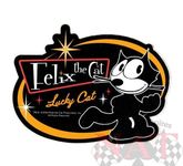 Felix the Cat LUCKY CAT Aufkleber Sticker Decal Kater Comic NYY Cartoon Chevy 