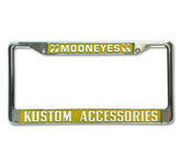 MOONEYES Kennzeichenrahmen, gelb license plate frame Hot Rod Bonneville Kustom