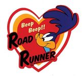 Road Runner HEART Aufkleber Sticker Decal Mooneyes Wile E. Coyote Comic Cartoon