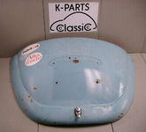 VW Käfer Motorhaube blau ohne Schlitze 1200 Standard Patina