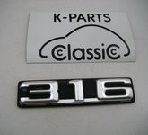 original BMW 3er E21 Emblem 316 Schriftzug Heckklappe Badge