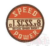 So-Cal Speedshop Speed & Power Aufnäher Patch Hot Rod Oldschool Bonneville Race