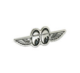 Mooneyes Ansteck-Pin Fly with Moon Equipped Anstecker Hat Pin Badge Button Abzei